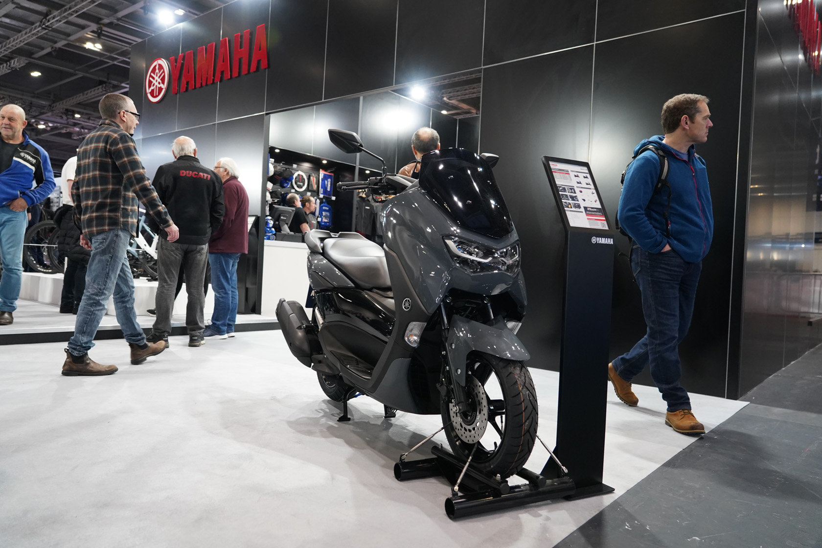 Yamaha scooter at London Motorcycle Show 2024 - Motorcycle and Scooter Events