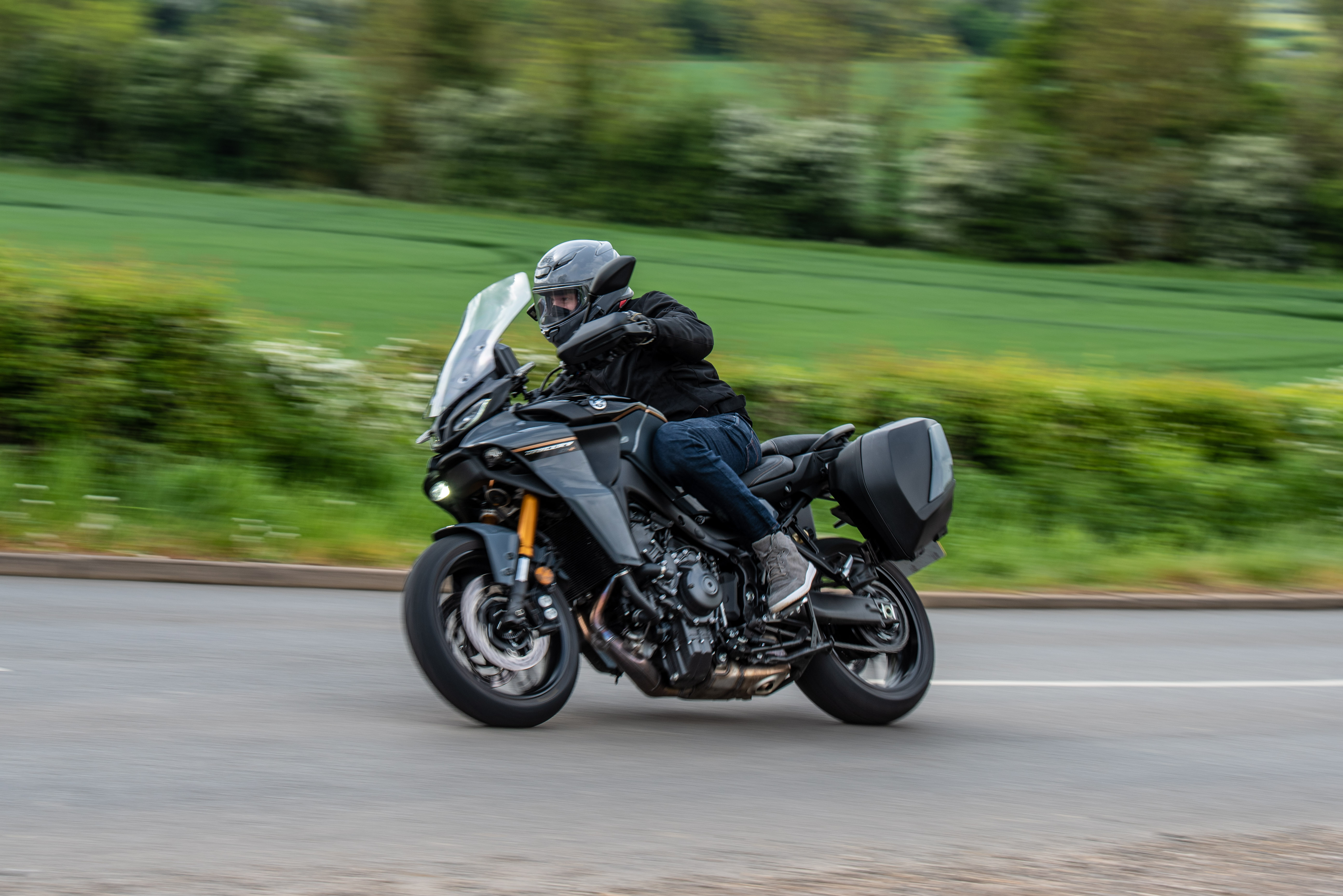2023 sports tourer action with the Yamaha Tracer 9 GT+