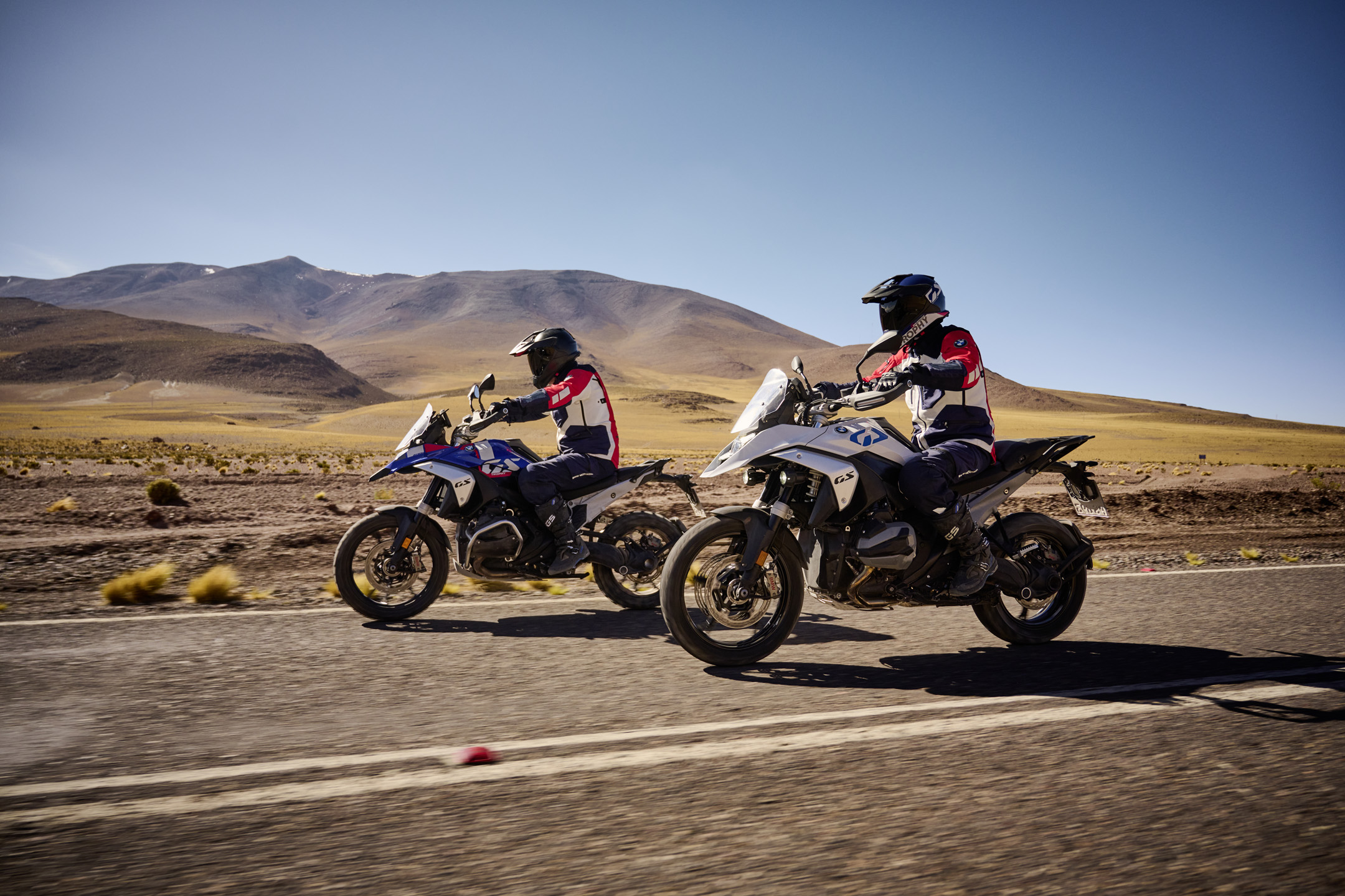 2024 BMW R 1300 GS on road in arid plains