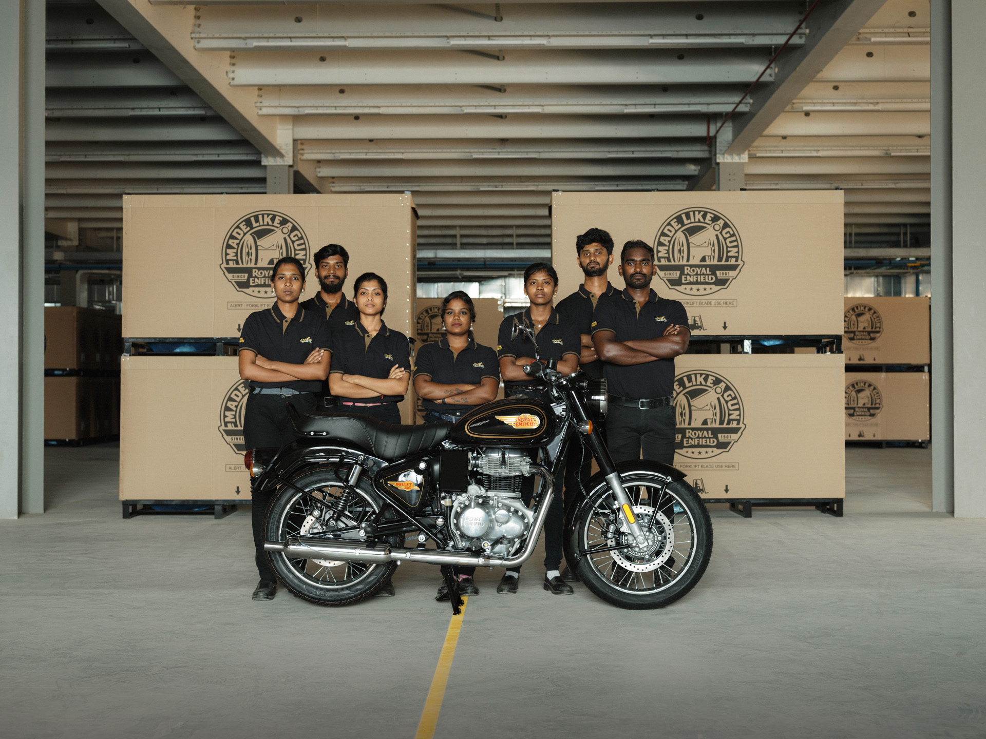 Royal Enfield Bullet 350 2023 with Indian build team