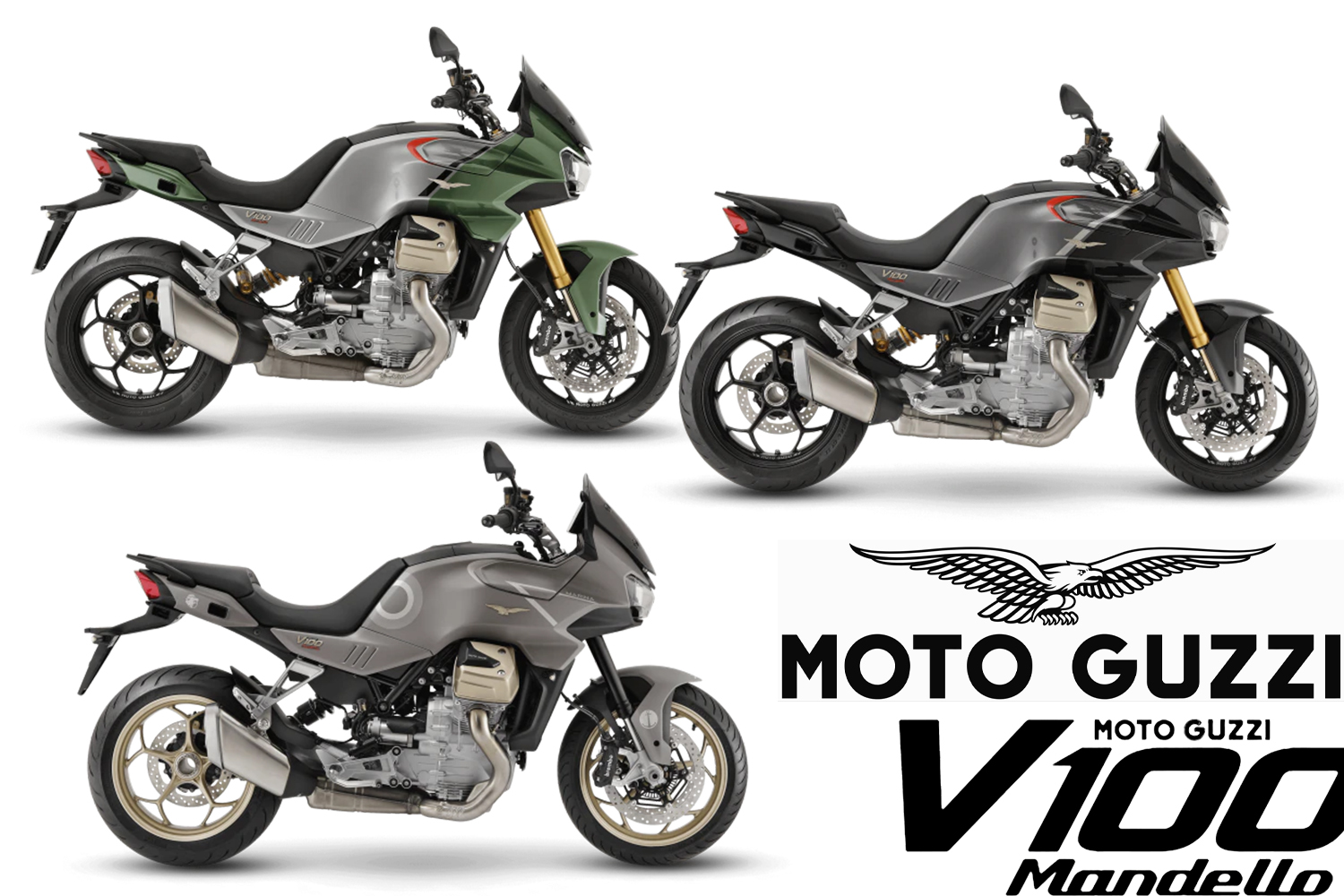 2023 colour variants of the Moto Guzzi V100 Mandello S