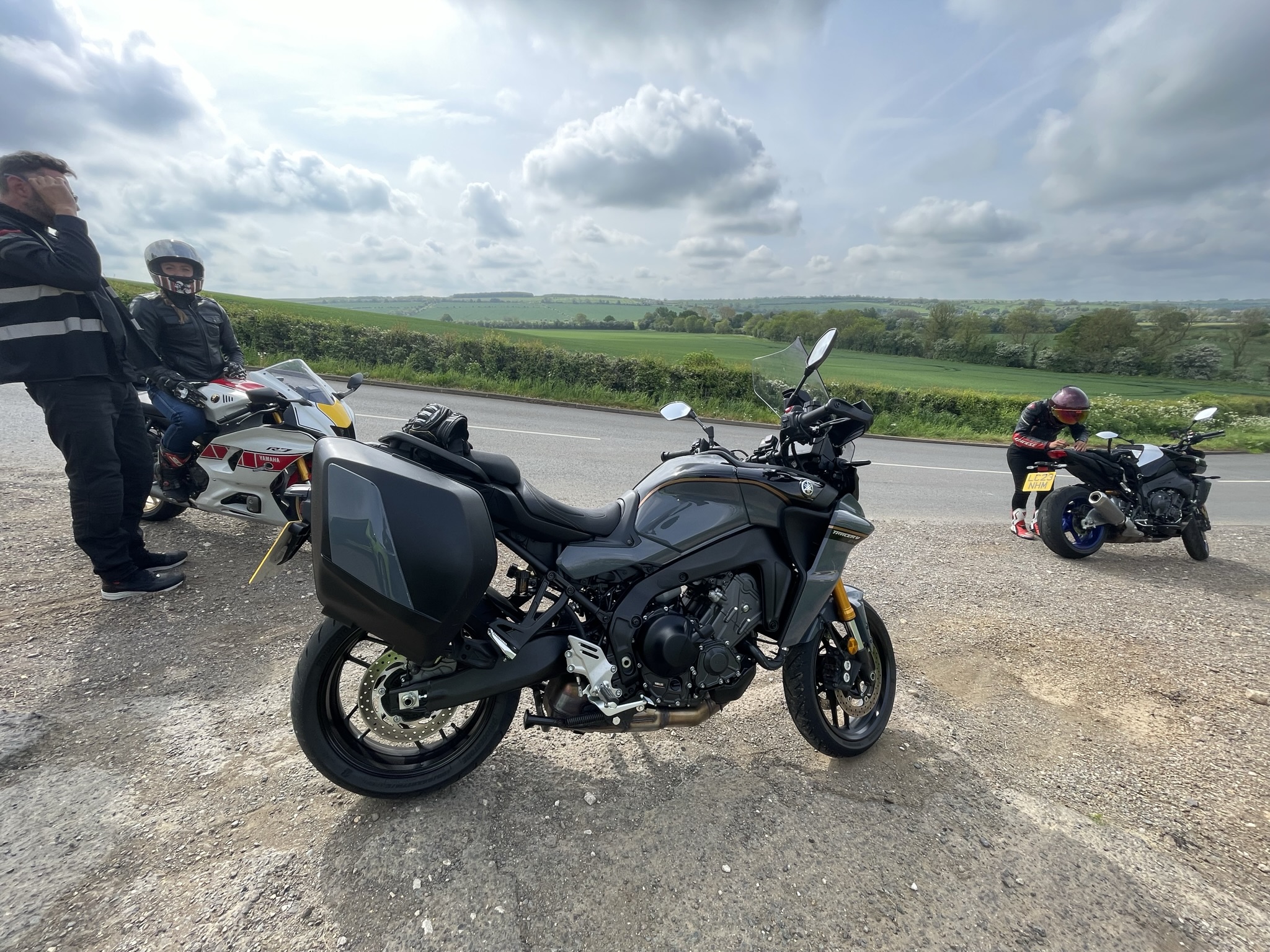 Yamaha Tracer 9 GT+ parked up