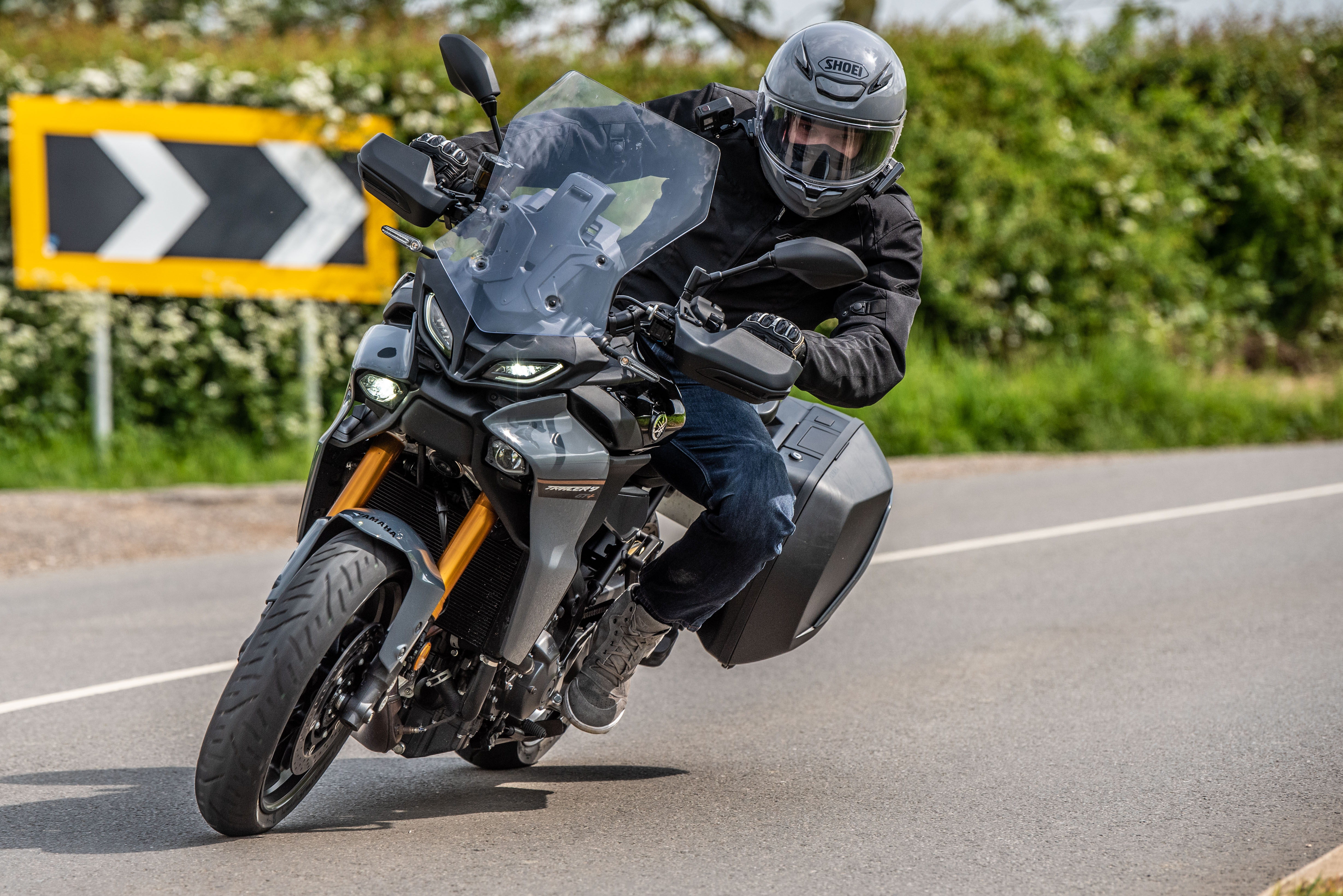 Alex riding the Yamaha Tracer 9 GT Plus