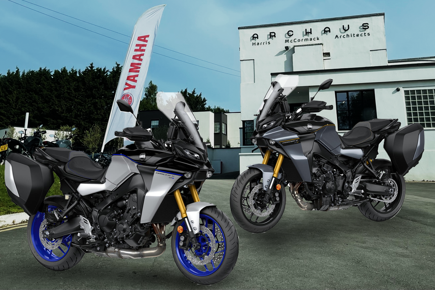Yamaha Tracer 9 GT Plus in Icon Performance and Power Grey