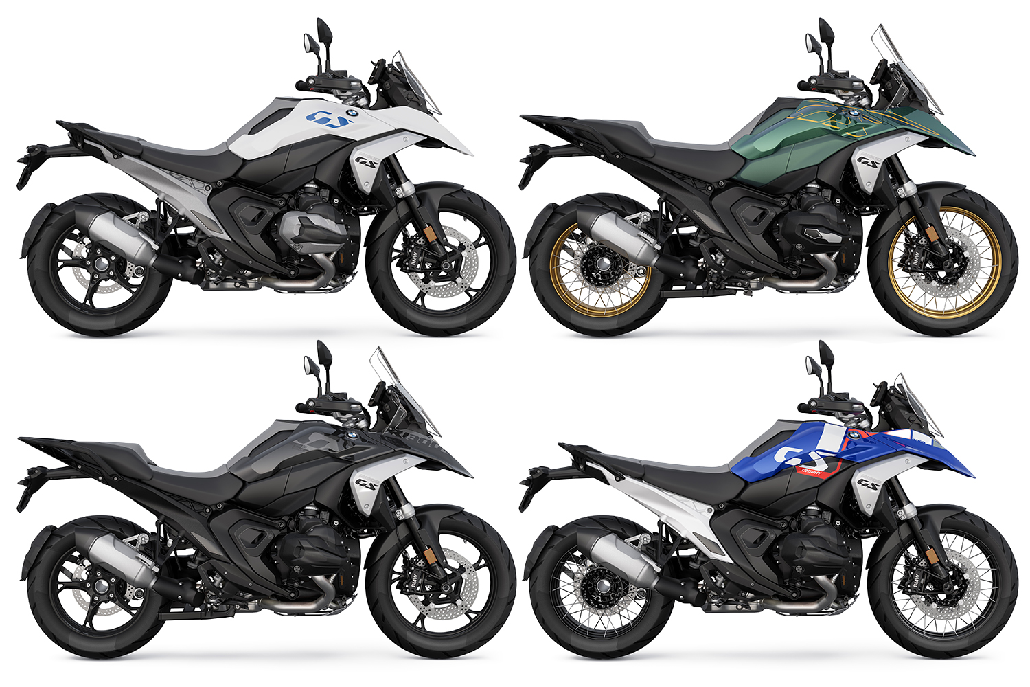All launch colours of the 2024 BMW R 1300 GS