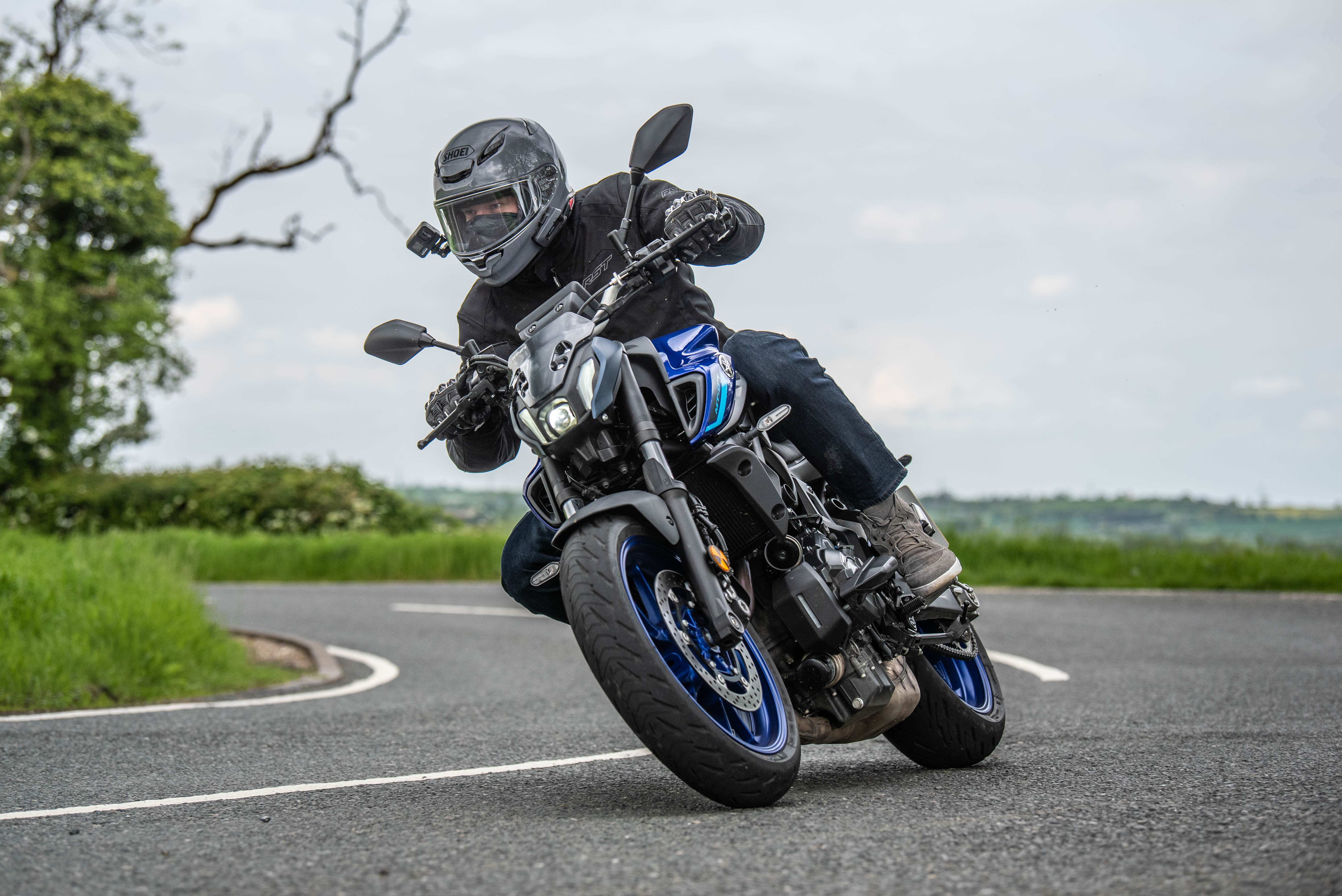 Alex on the 2023 Yamaha MT-07 on UK roads