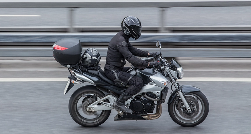 motorbike on road