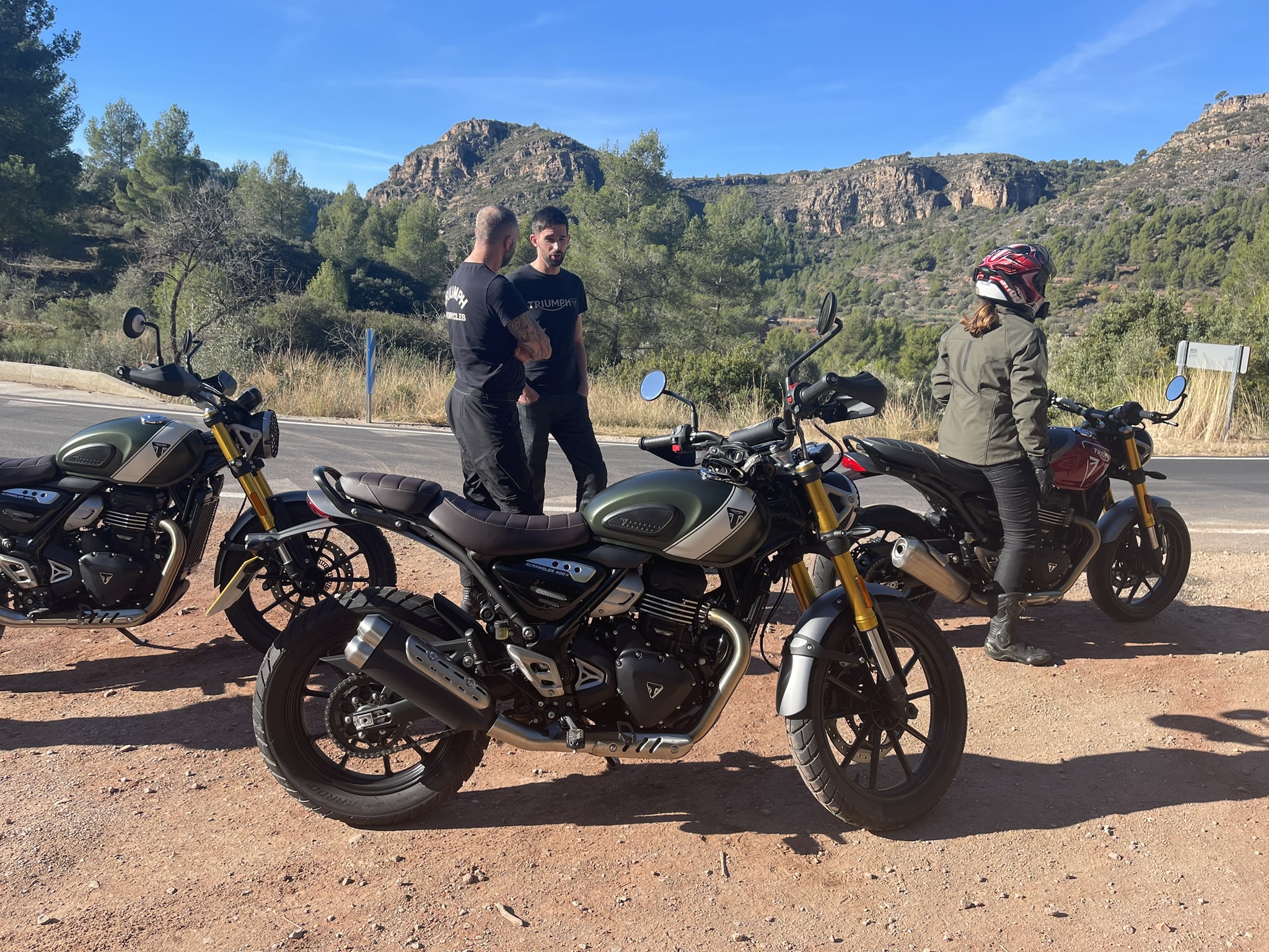 Photo opportunities with the Scrambler and Speed 400