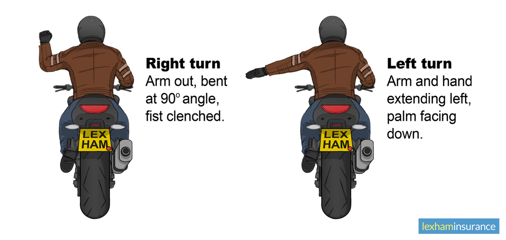 Essential Hand Signals For Motorcycle Riders Lexham Insurance