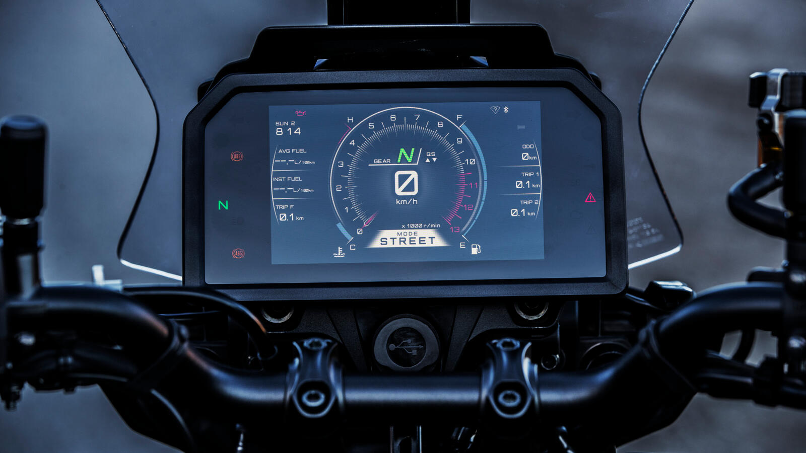 New TFT display on the 2023 Yamaha Tracer 9 GT Plus
