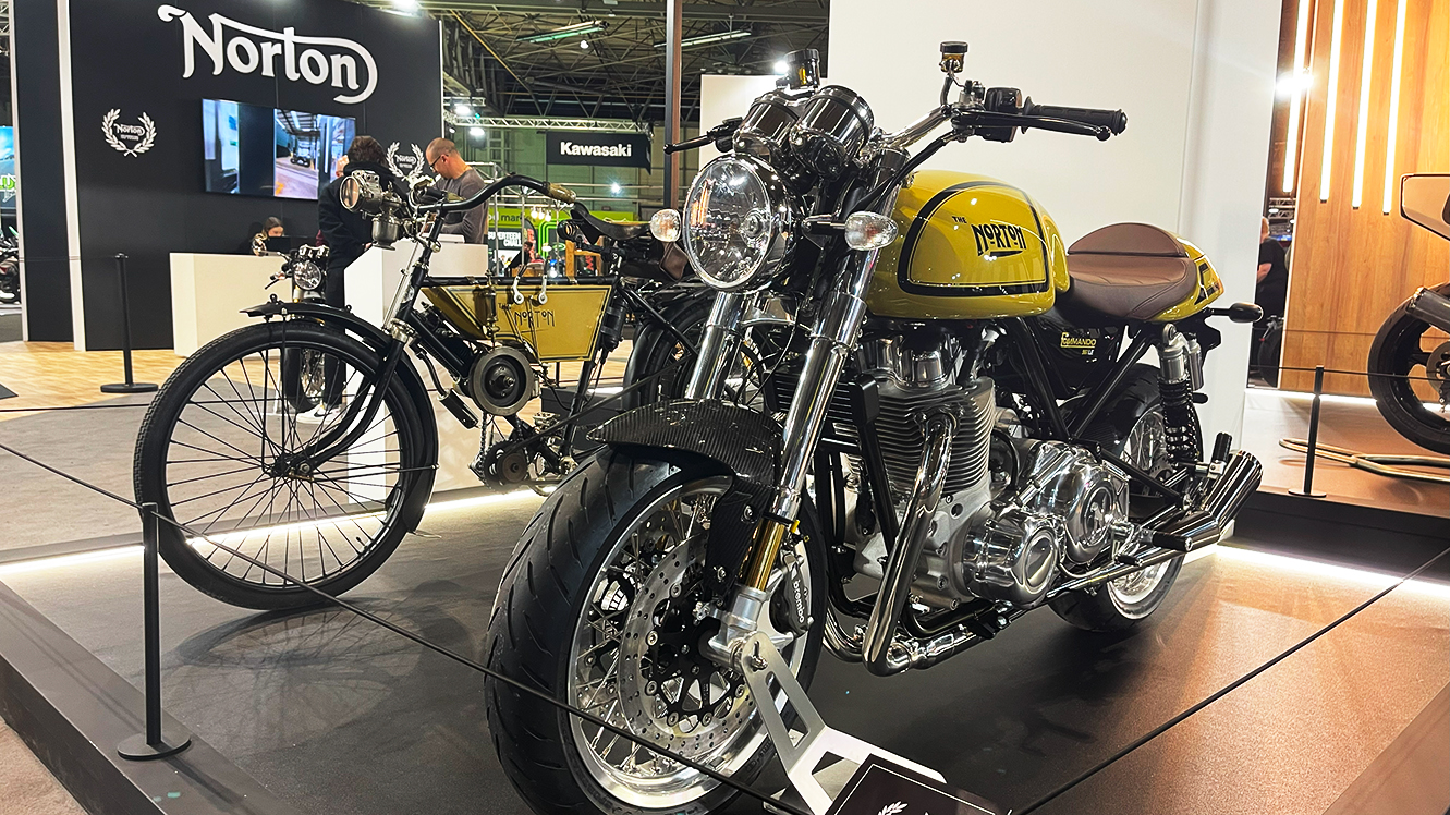 Motorcycle Live 2024 - Norton motorcycles on stand at NEC Birmingham