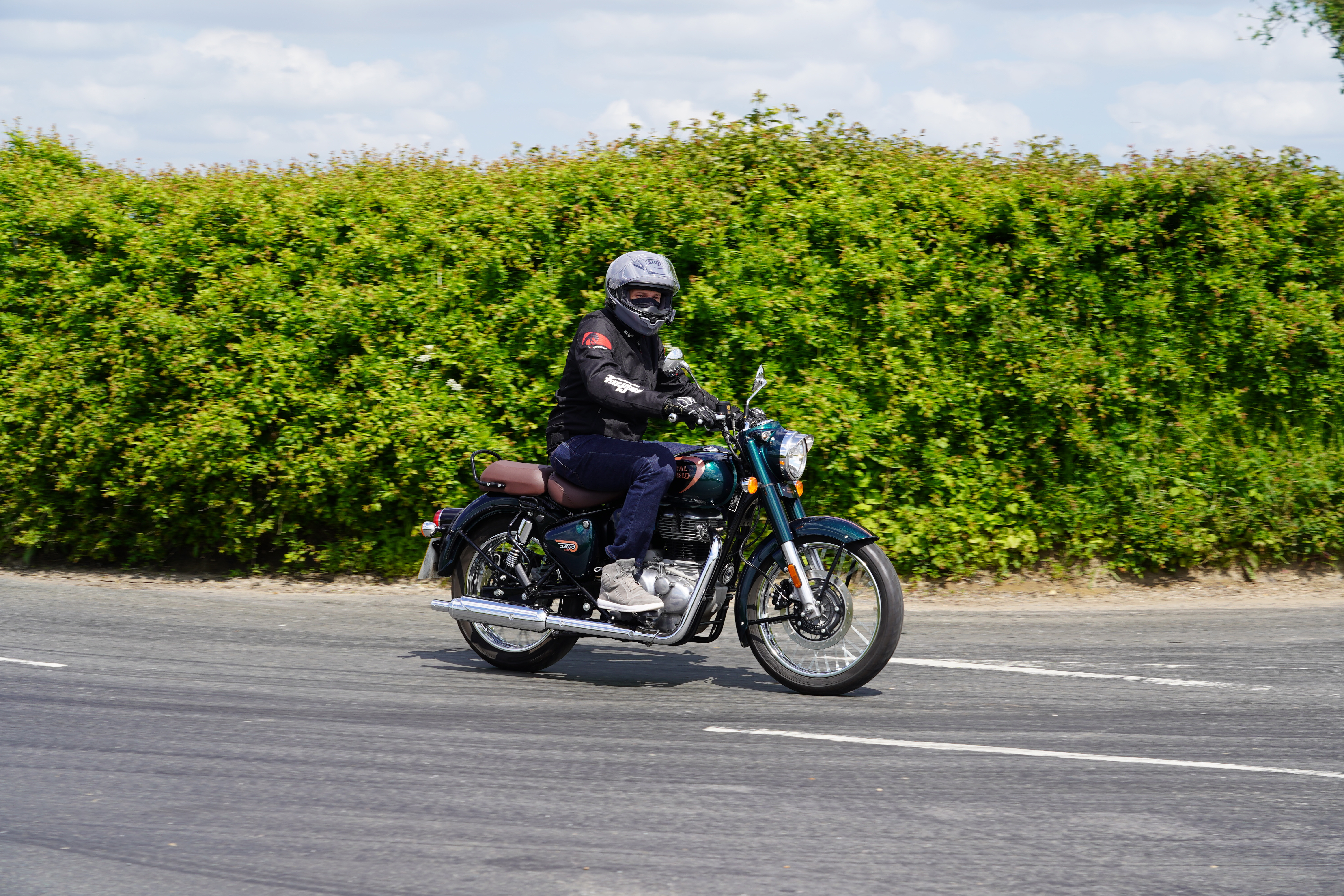 Royal Enfield Classic 350 on UK roads