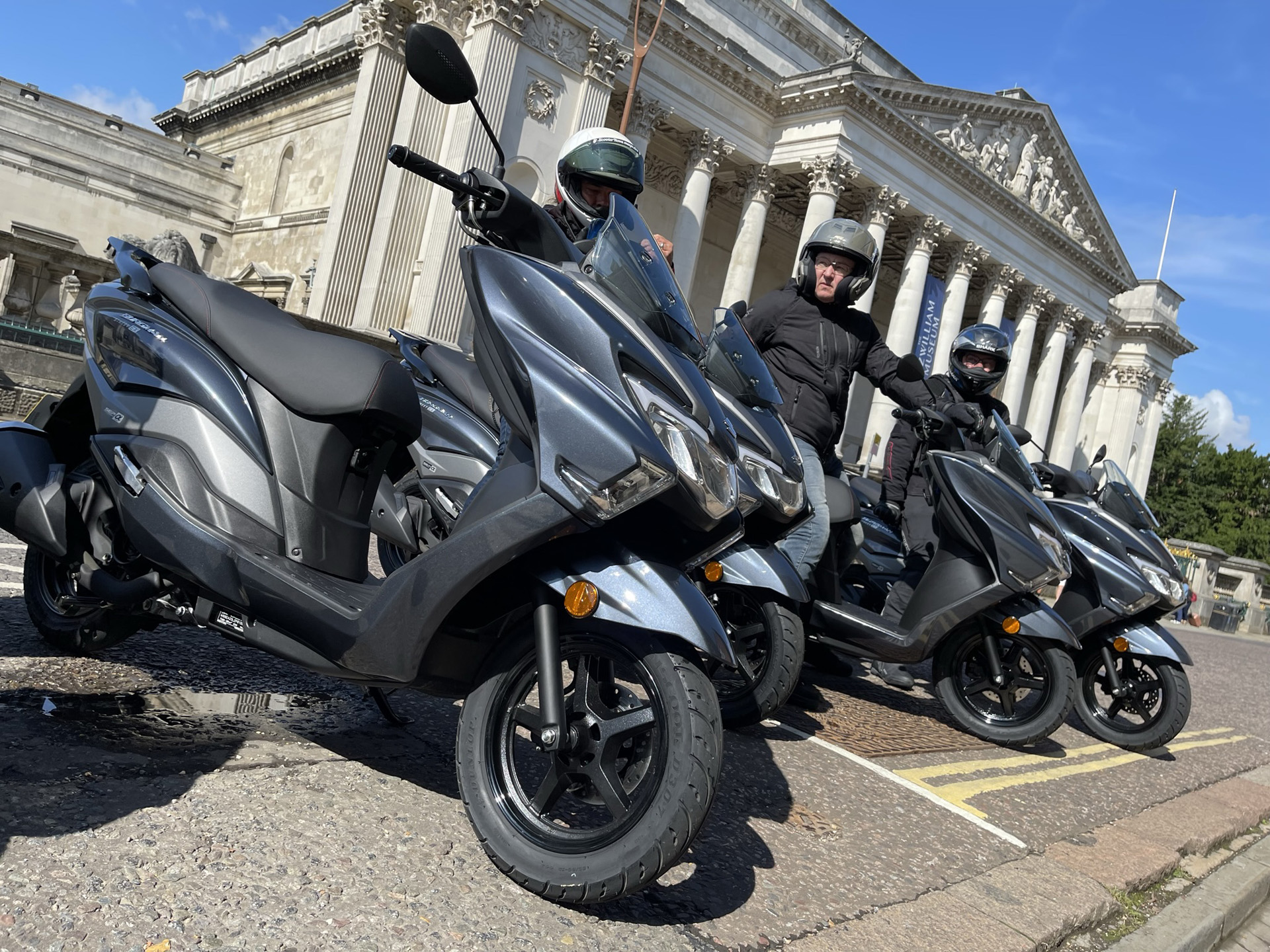 Suzuki Burgman 125 scooter parking