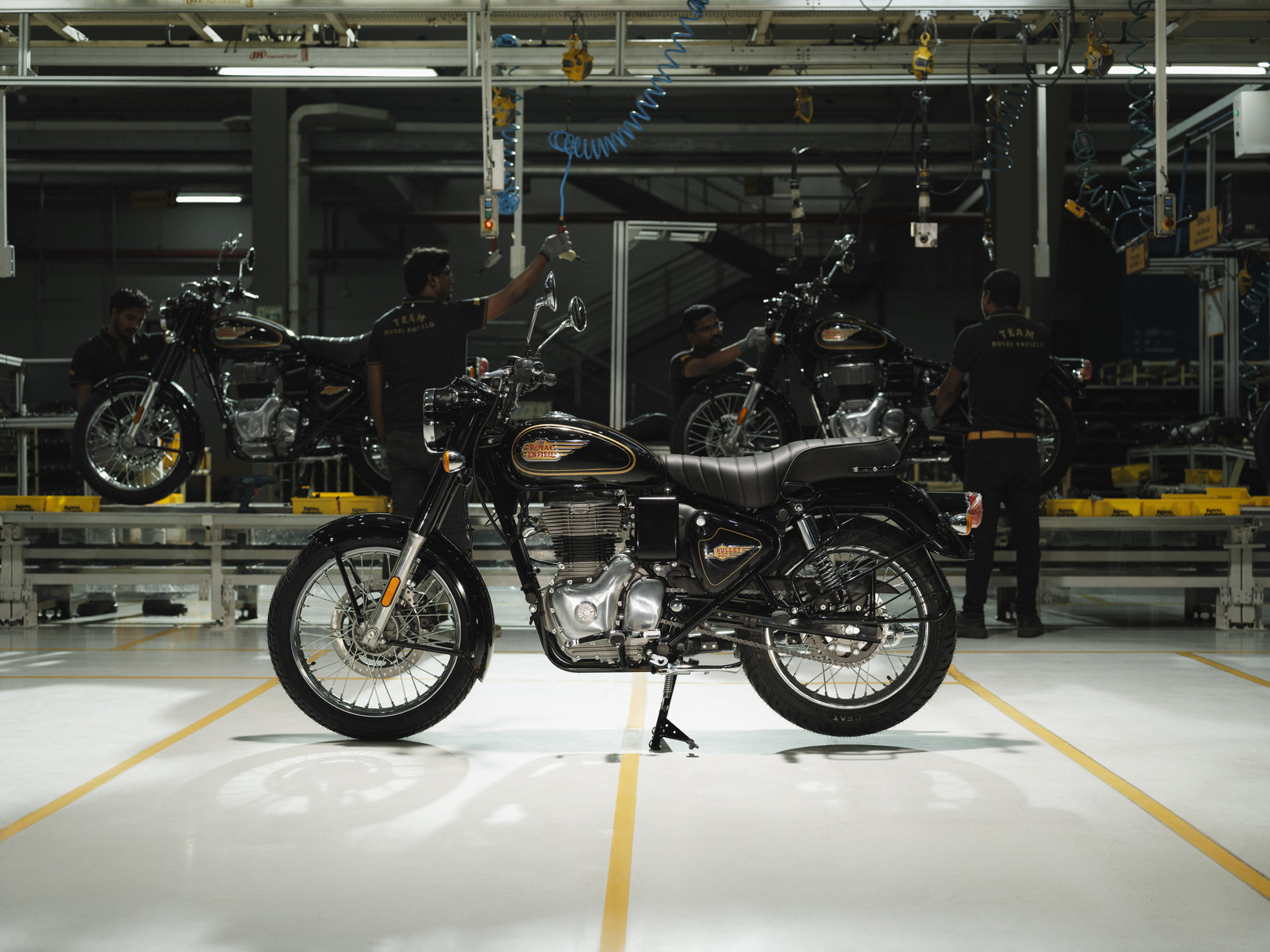 Royal Enfield Bullet 350 in production line