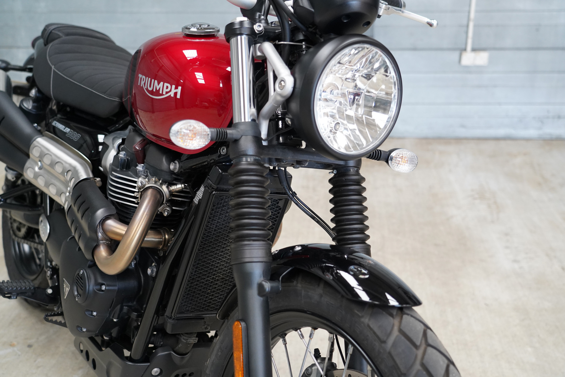 Front of the Triumph Scrambler 900