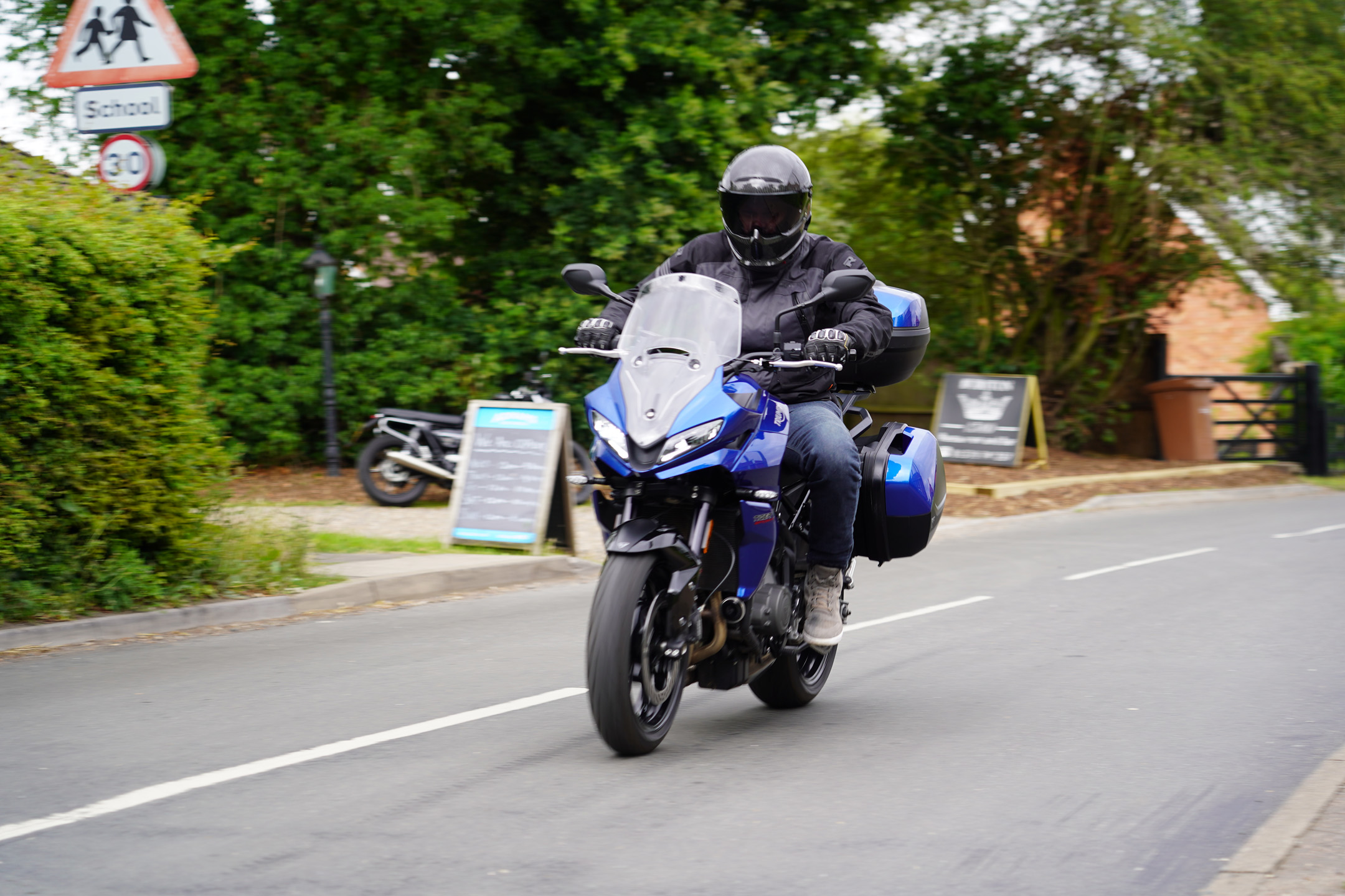 Triumph Tiger Sport 660 2023 ridden in UK village