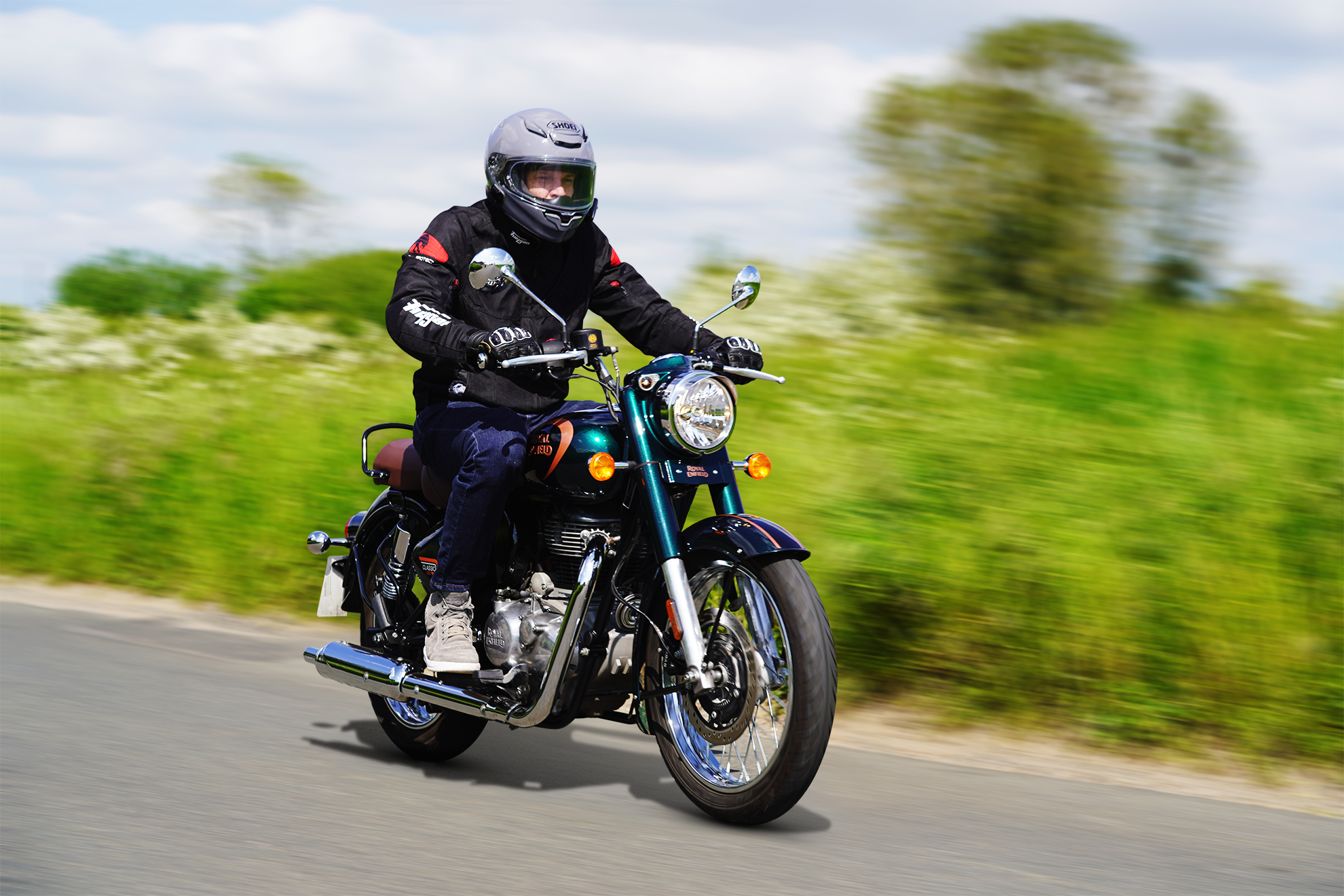 Alex Riding on the Royal Enfield Classic 350 2023