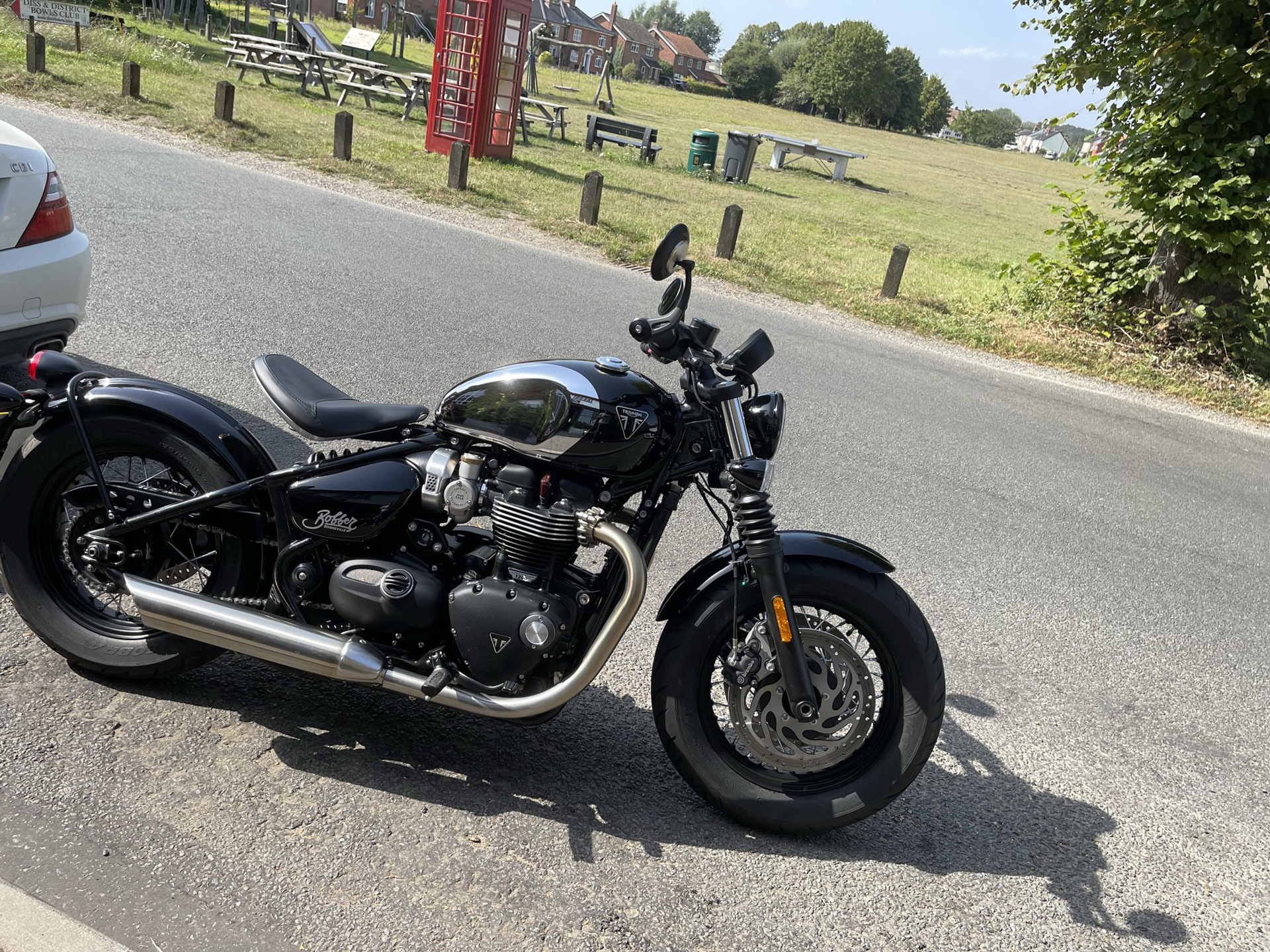 Triumph Bobber Chrome side view