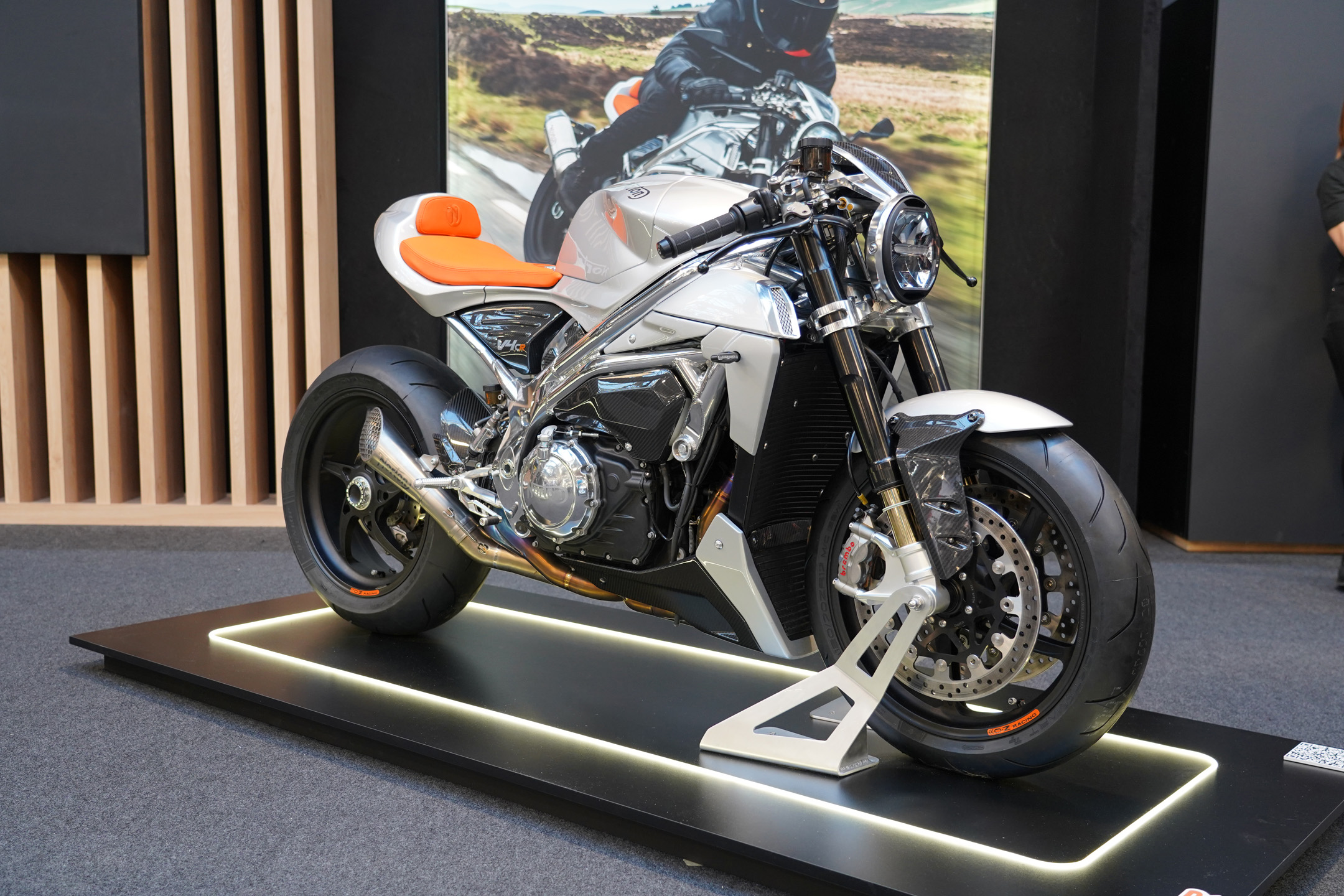 Norton V4CR Manx Platinum at Bike Shed Moto Show 2023