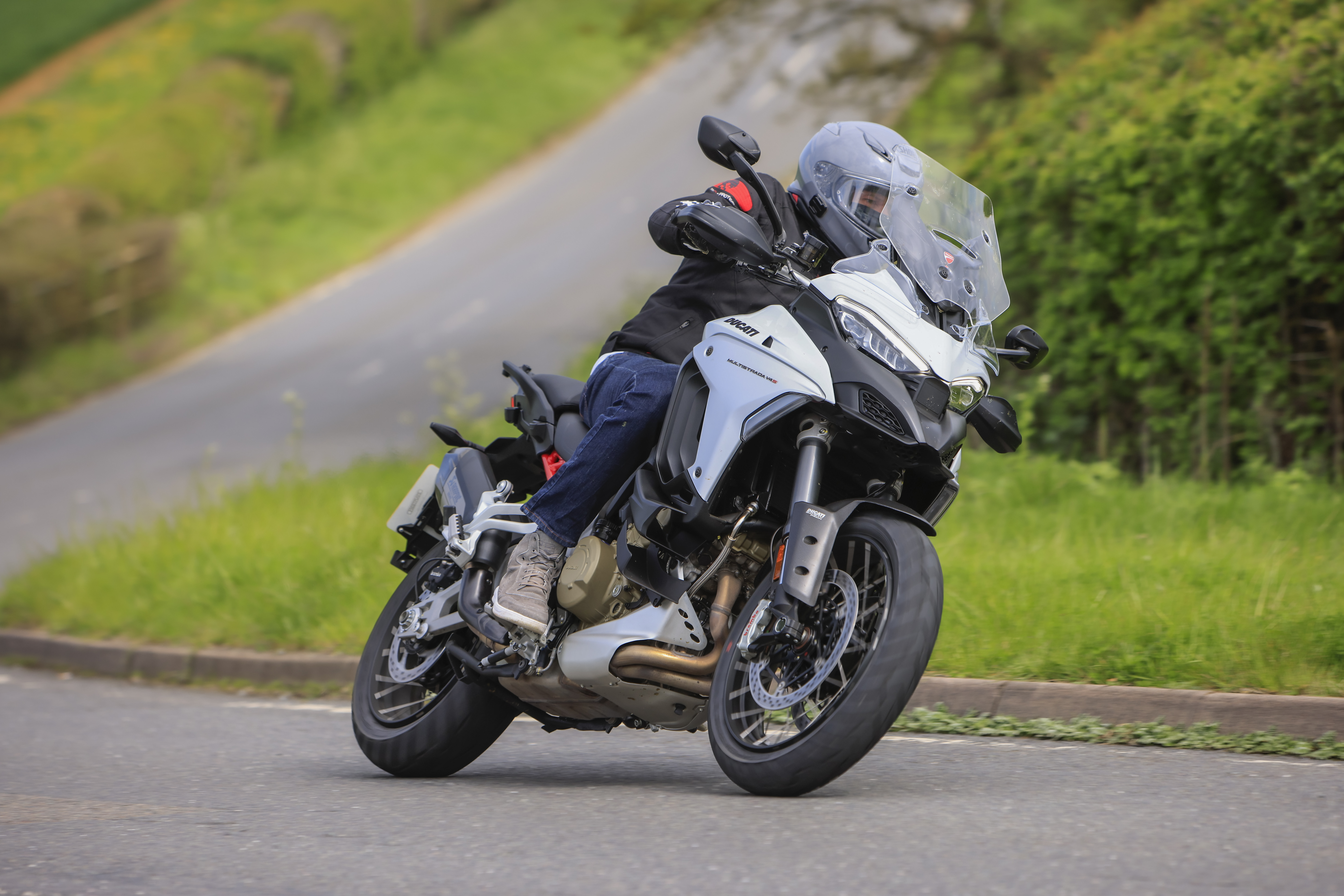 Alex riding the 2021 Ducati Multistrada V4S