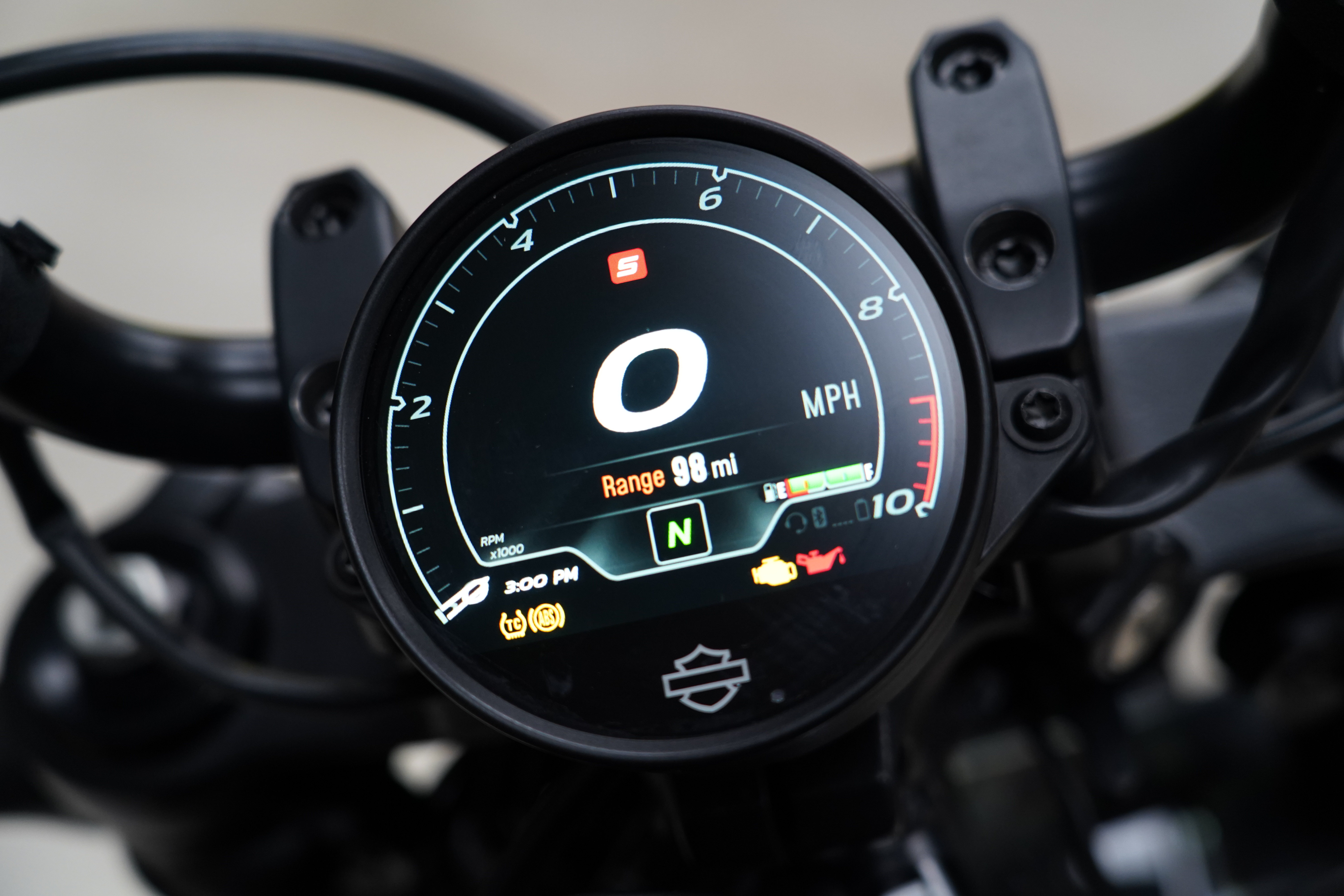 Harley-Davidson Sportster S TFT display