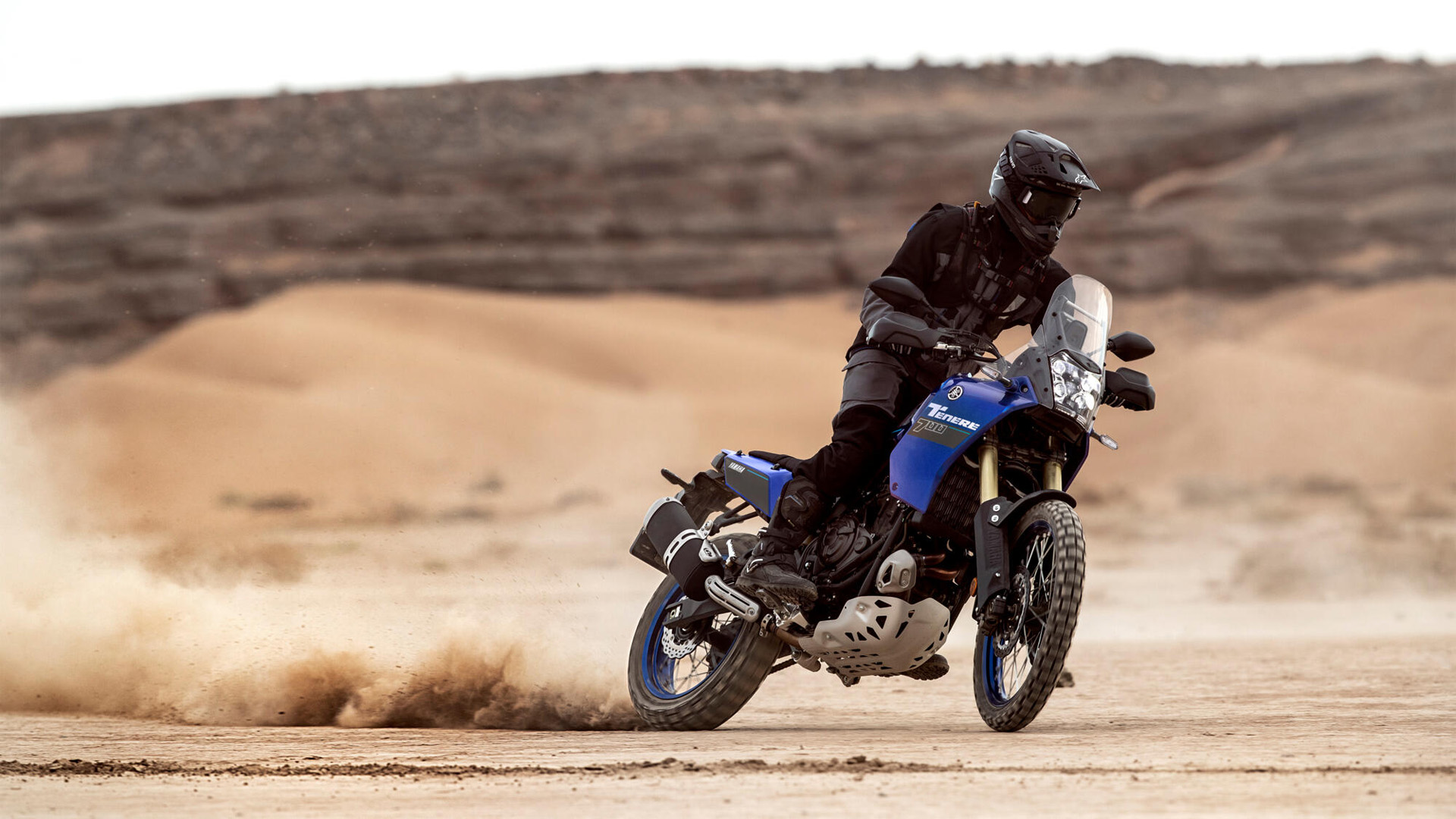 Yamaha Tenere 700 2024 adventure bike in sand