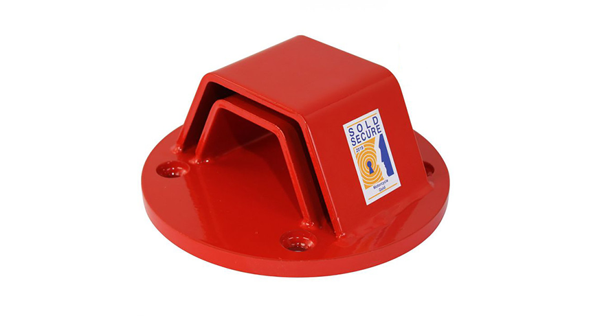 mammoth security ground anchor on a white background