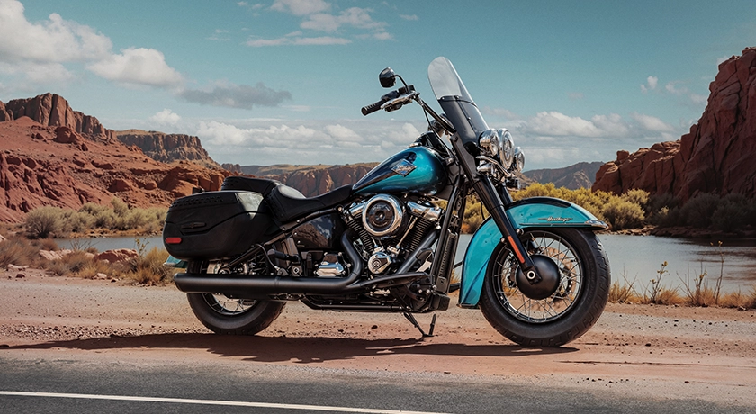 Harley Davidson Heritage PARKED UP 11.webp