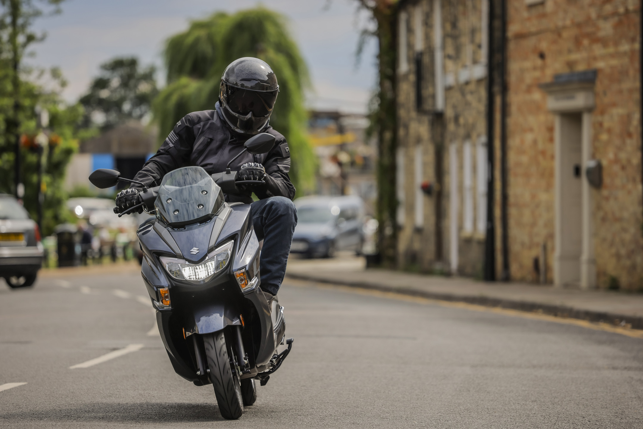 Suzuki Burgman 125EX Street Riding Alex BikeMatters Ely