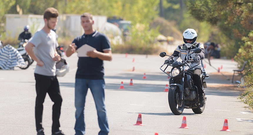 motorbike training course