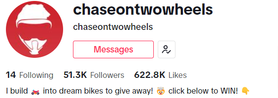 ChaseonTwoWheels on TikTok