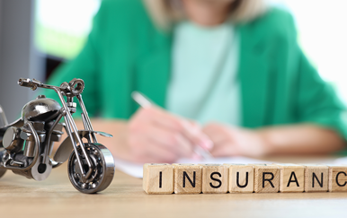 What does third-party motorcycle insurance cover?