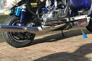 Old Blue custom scooter engine